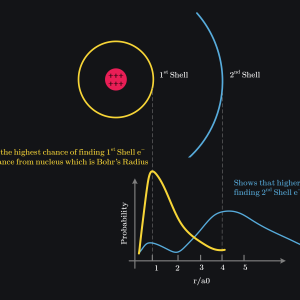 electrons radial distribution around nucleus